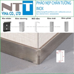 Phào chân tường inox, nẹp len chân tường