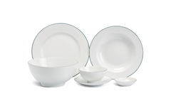 Bộ bát đĩa 36sp Chỉ Xanh Lá (tặng thêm 1 đĩa tròn) Bộ bát đĩa 36sp Chỉ Xanh Lá (tặng thêm 1 đĩa tròn)