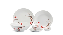 Bộ bát đĩa 36sp Hồng Mai (tặng thêm 1 đĩa tròn) Bộ bát đĩa 36sp Hồng Mai (tặng thêm 1 đĩa tròn)