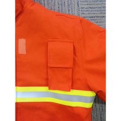 Quần áo chống cháy vải Nomex màu Cam 1 lớp