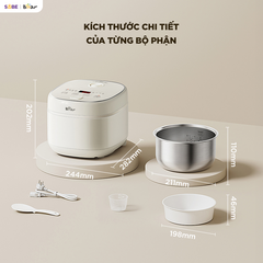 Nồi cơm điện Bear 1.2L RC-5H30O12 (lòng inox)