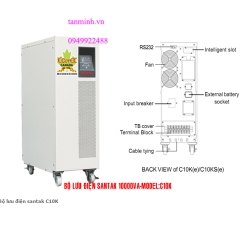 Bộ lưu điện santak C10K -online(ắc quy trong)