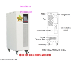 Bộ lưu điện santak C10K -online(ắc quy trong)