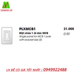 Mặt chứa 1 át đôi MCB LIOA - PLXMCB2