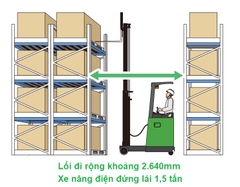 Xe nâng điện và khoảng cách lối đi tối ưu nhất