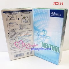 Bao cao su Jex Menthol siêu mỏng kéo dài thời gian