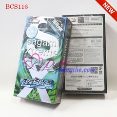 Bao cao su Sagami Xtreme SpearMint hương bạc hà the mát, kéo dài thời gian 