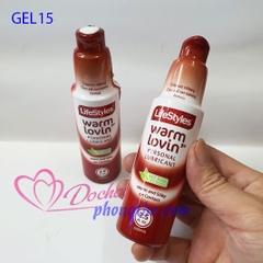 Gel bôi trơn LifeStyles Warm Lovin - Mỹ