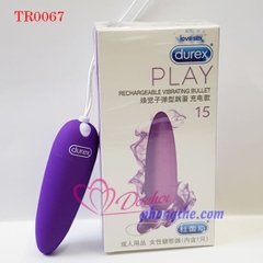 Trứng rung tình yêu Durex S-Viber Bullet sạc pin, rung đa tần