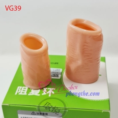 Bộ 2 vòng đôn dên khúc giữa silicone tăng kích thước dương vật