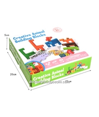 Bộ ghép hình động vật tangram - Animal building block - Loại dày đẹp