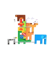 Bộ ghép hình động vật tangram - Animal building block - Loại dày đẹp