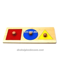 Bộ 3 hình cơ bản - Giáo cụ Montessori 0-3 tuổi