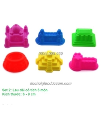 Đồ chơi cát - Set 2: Lâu đài cổ tích 6 món