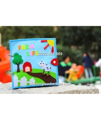 Farm life  Quiet book - sách vải thực hành kỹ năng