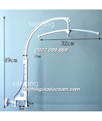 Khung treo nôi kẹp thành ghế và hộp nhạc cót hàng đẹp, chất lượng