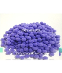 Gói pompom màu tím cỡ 2cm- túi to bao giá toàn quốc