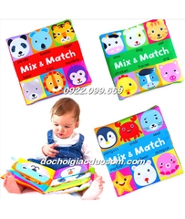 Sách vải MIX MATCH ghép hình mới Mẫu Hoa Quả giá tốt, hàng đẹp