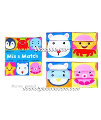 Sách vải MIX MATCH ghép hình mới Mẫu Sinh Vật Biển giá tốt, hàng chuẩn