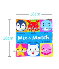 Sách vải MIX MATCH ghép hình mới Mẫu Sinh Vật Biển giá tốt, hàng chuẩn