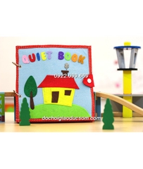 Sách vải handmade SWEET HOME QUIET BOOK phát triển kỹ năng cho bé