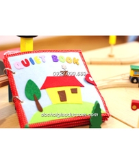 Sách vải handmade SWEET HOME QUIET BOOK phát triển kỹ năng cho bé