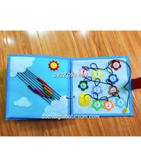 Sách vải handmade TRAVEL QUIET BOOK phát triển kỹ năng cho bé