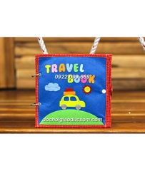 Sách vải handmade TRAVEL QUIET BOOK phát triển kỹ năng cho bé