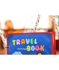 Sách vải handmade TRAVEL QUIET BOOK phát triển kỹ năng cho bé