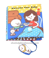 Sách vải tương tác welcom new baby - CHÀO MỪNG EM BÉ SẮP RA ĐỜI giá rẻ, hàng đẹp