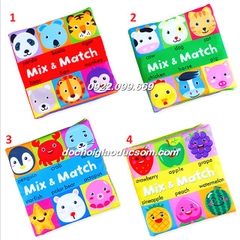 sách vải mix match ghép hình hàng chuẩn, giá rẻ, chất lượng