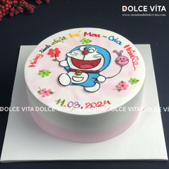249 (80) Doremon/ Doraemon nền hồng cho bé gái