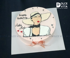 697 (70) Vẽ quý bà đội nón rộng vành