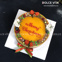 N005 Passion Fruit Mousse (Christmas cake - Bánh giáng sinh/ Noel)
