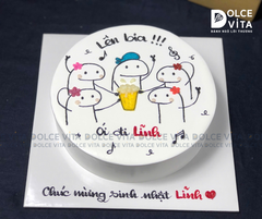 560 (40) Bánh vẽ bàn nhậu - lên bia - nâng ly vui vẻ