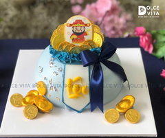 1110 Bánh Hũ vàng Khai trương, ngày Thần Tài - tone xanh