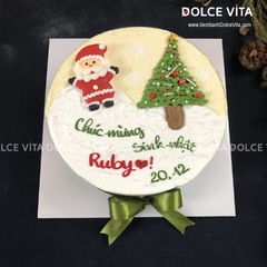 N405 (15-15-30-30) Mousse bắp trang trí cây thông và ông già Noel cho ngày Giáng sinh