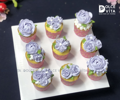 1875 (39) Set 9 cupcake hoa tone tím