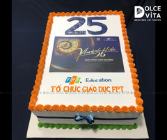 1010 (150 - 60x40) Bánh hình trang trí theo tone màu nhận diện thương hiệu