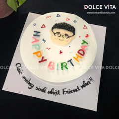 2041 (30) Bánh vẽ hình đơn giản dành tặng sinh nhật