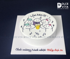 560 (40) Bánh vẽ bàn nhậu - lên bia - nâng ly vui vẻ