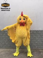 Đặt Thuê Mascot con gà trống vàng 02