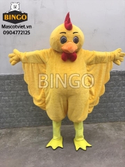 Đặt Thuê Mascot con gà trống vàng 02