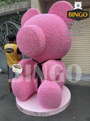 Gấu Teddy hoa hồng trưng bày 2m2