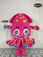 Mascot Bạch Tuộc Hồng