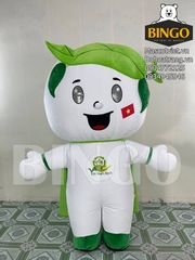 Mascot hơi bé lá xanh VN