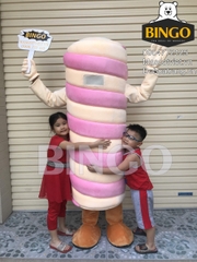 Mascot Cây Kem Xoắn Ốc