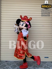 Mascot chuột Minnie thần tài