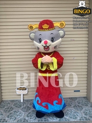 Mascot chuột thần tài
