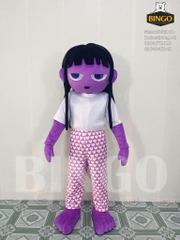 Mascot cô gái tím